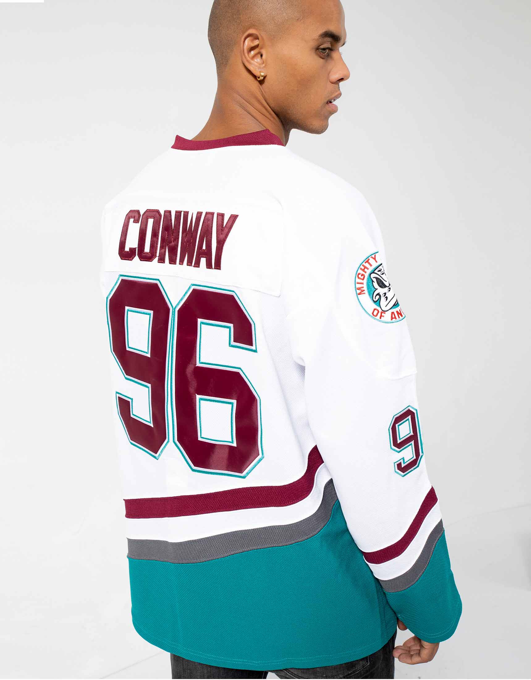  Charlie Conway #96 Mighty Ducks Ice Hockey Jersey S-XXXL :  Clothing, Shoes & Jewelry