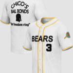 Kelly Leak #3 Bad News Bears Baseball Jersey