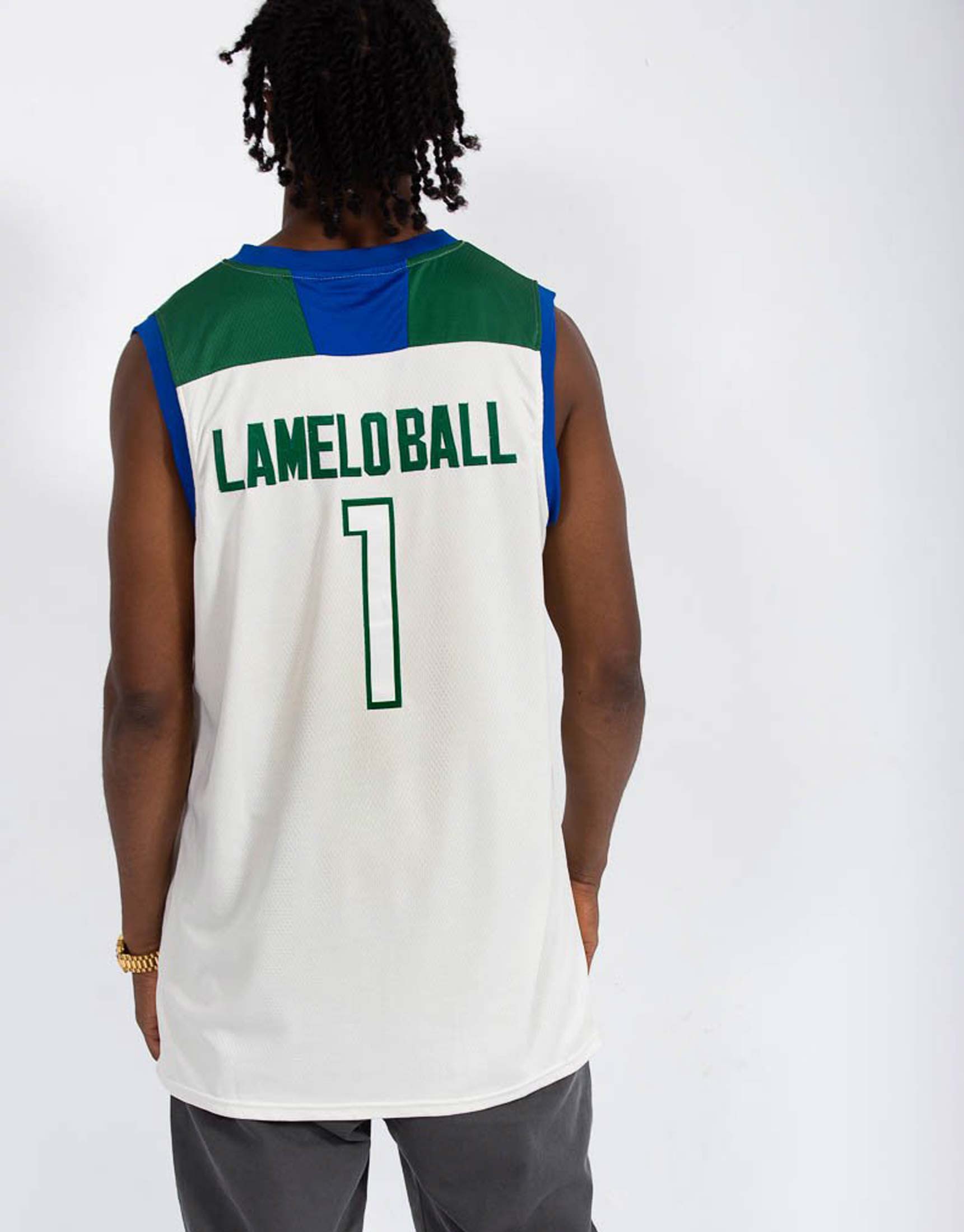 Throwback LaMelo Ball #1 Chino Hills Jersey Gray Edition Sewn Custom Names