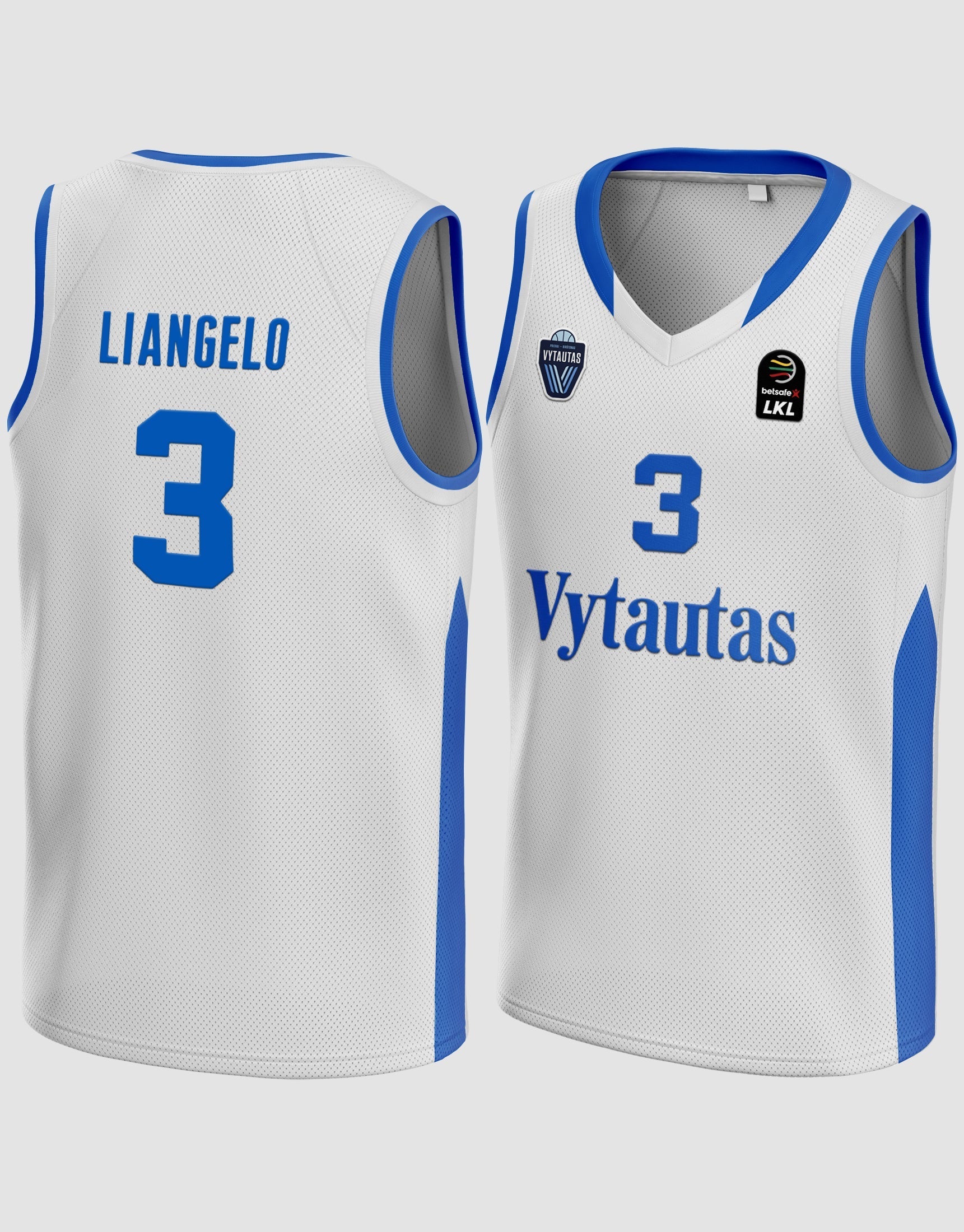LiAngelo Ball 3 Lithuania Vytautas White Basketball Jersey