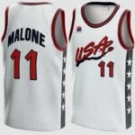 Karl Malone #11 USA Dream Team Basketball Jersey