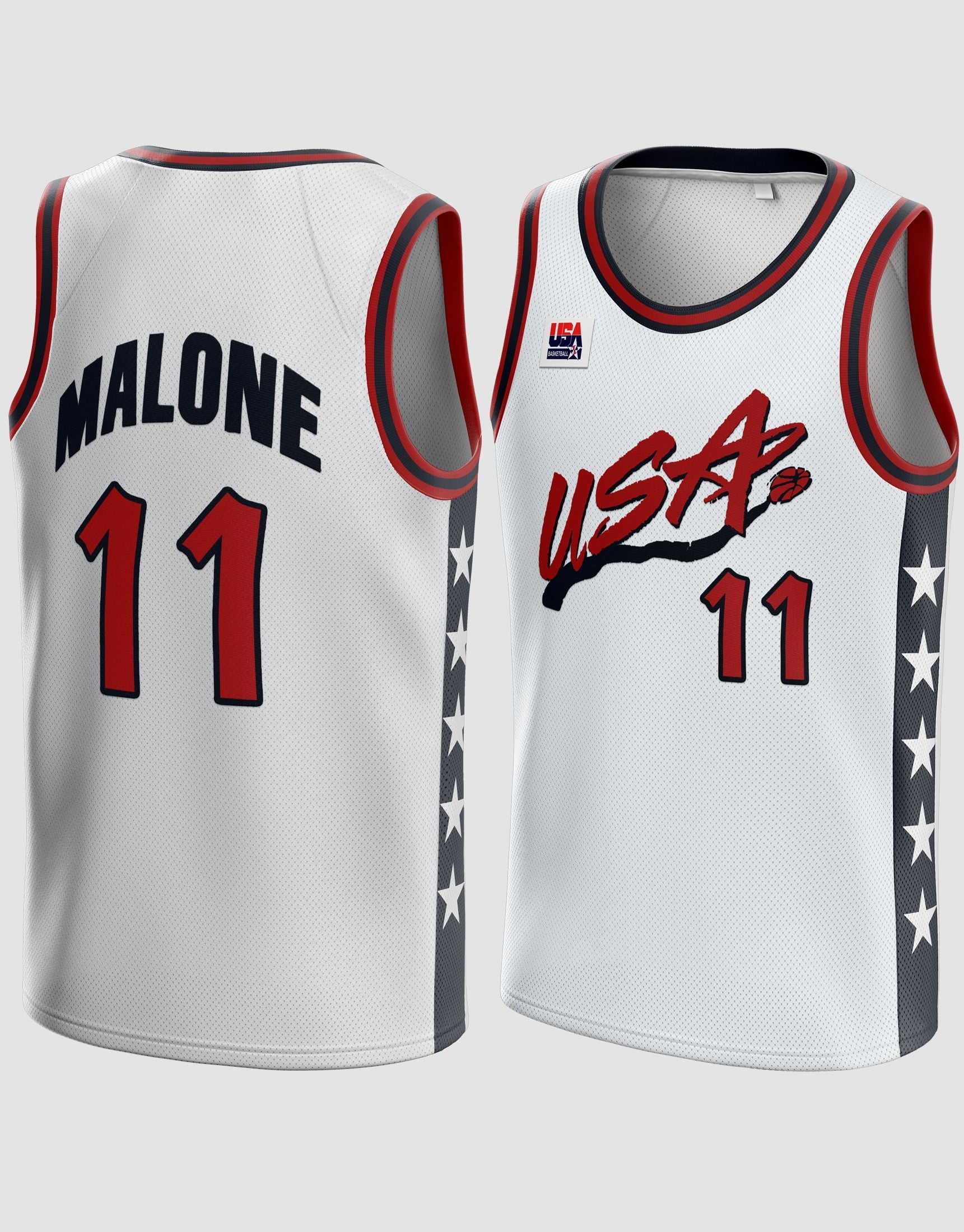 Karl Malone #11 USA Dream Team Basketball Jersey – 99Jersey®: Your ...