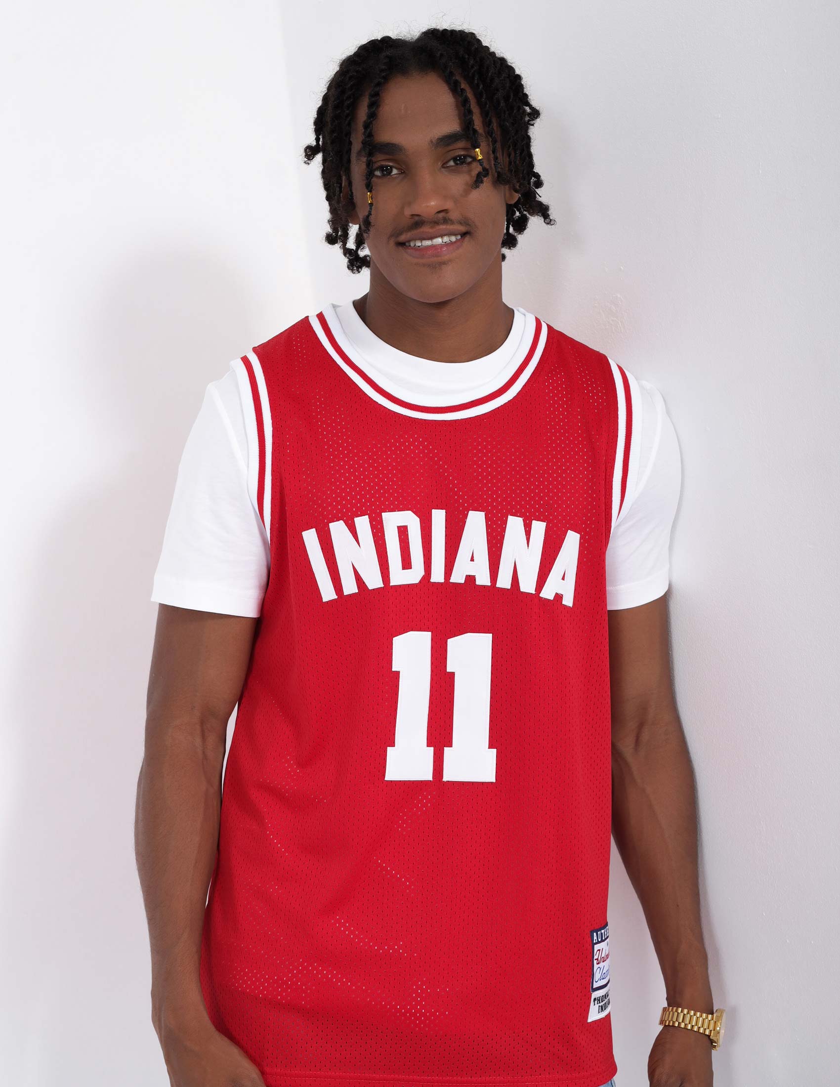 Men's Indiana #11 Isiah Thomas White Basketball Jersey - Isiah Thomas Jersey  - Indiana Jersey 