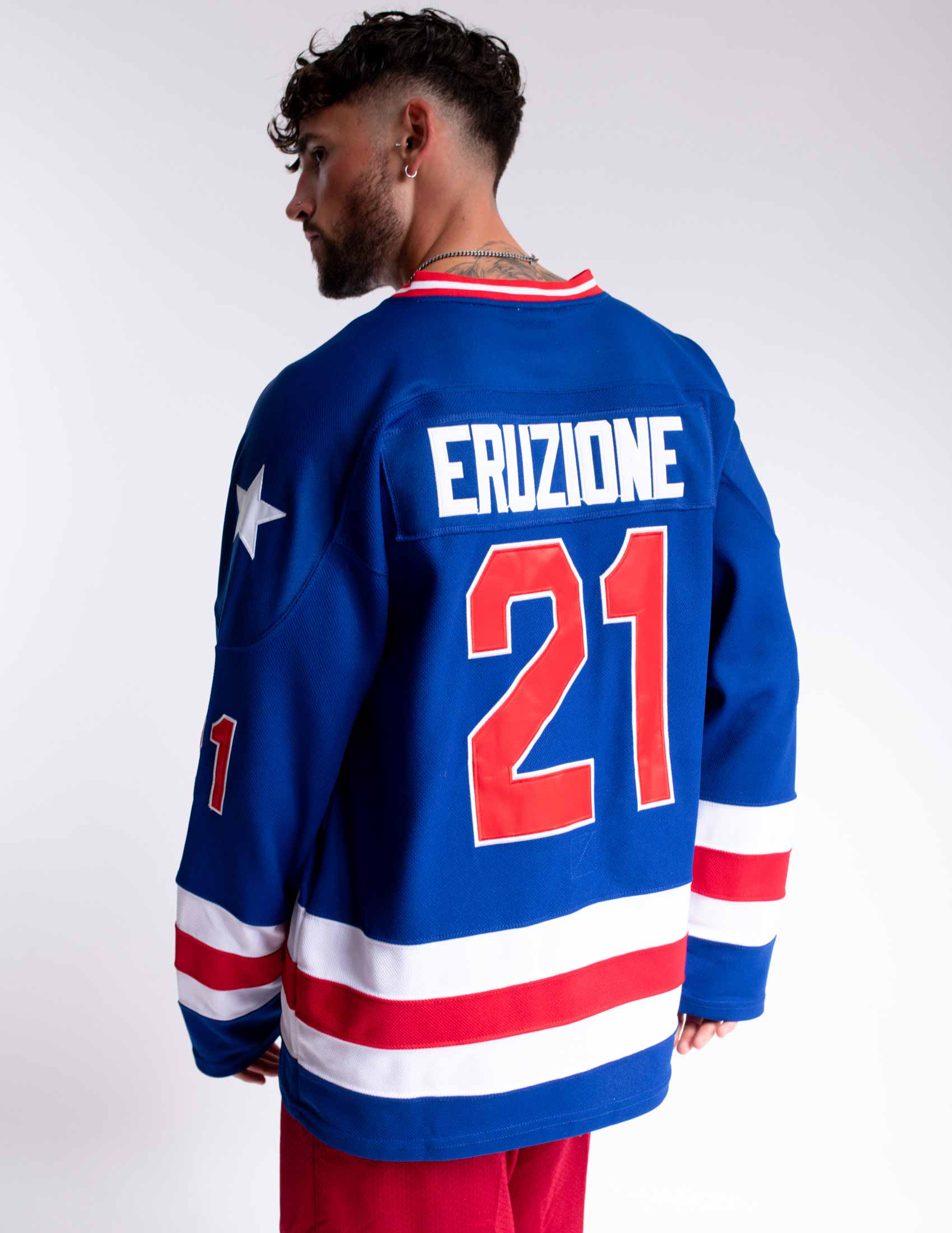 Mike Eruzione Signed Team USA Jersey. Size XL Hockey, Miracle ON ICE Exc.  A+