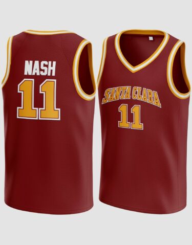 Steve Nash #11 Sta. Clara Basketball Jersey