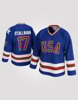 Jack O'Callahan #17 Miracle USA Hockey Jersey