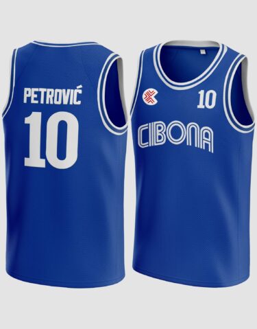 Drazen Petrovic #10 Cibona Basketball Jersey
