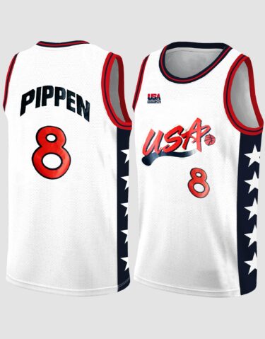 Scottie Pippen #8 USA Dream Team Basketball Jersey