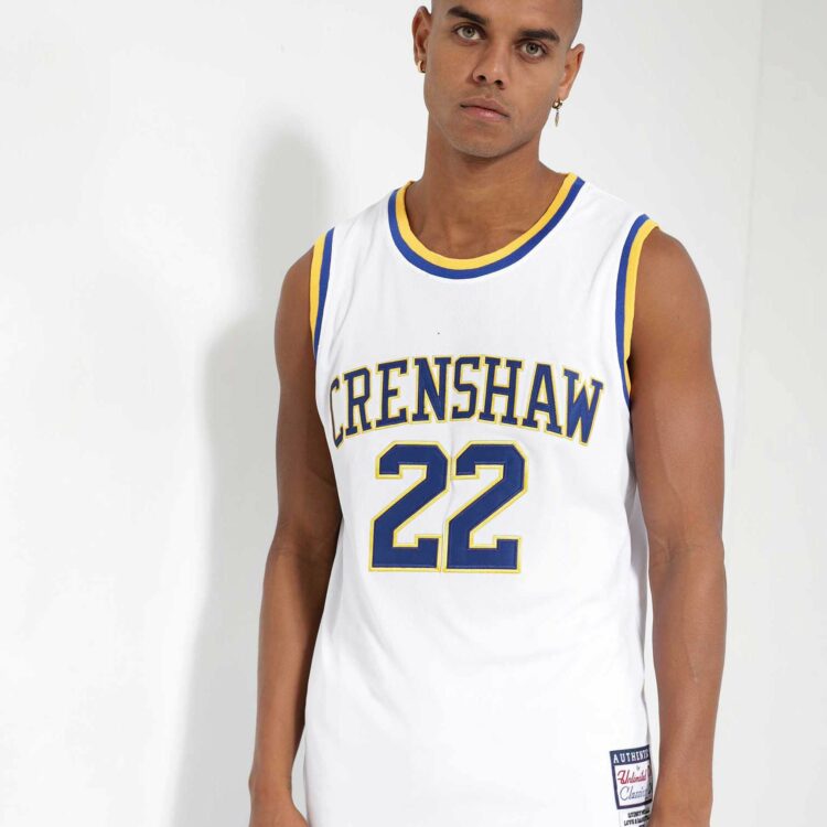 Quincy Mccall #22 Crenshaw High School Basketball Jersey White