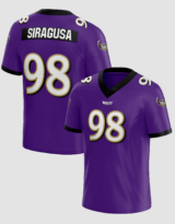 Tony Siragusa #98 Ravens Football Jersey