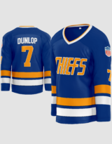 Reggie Dunlop #7 Slap Shot Chiefs Hockey Jersey