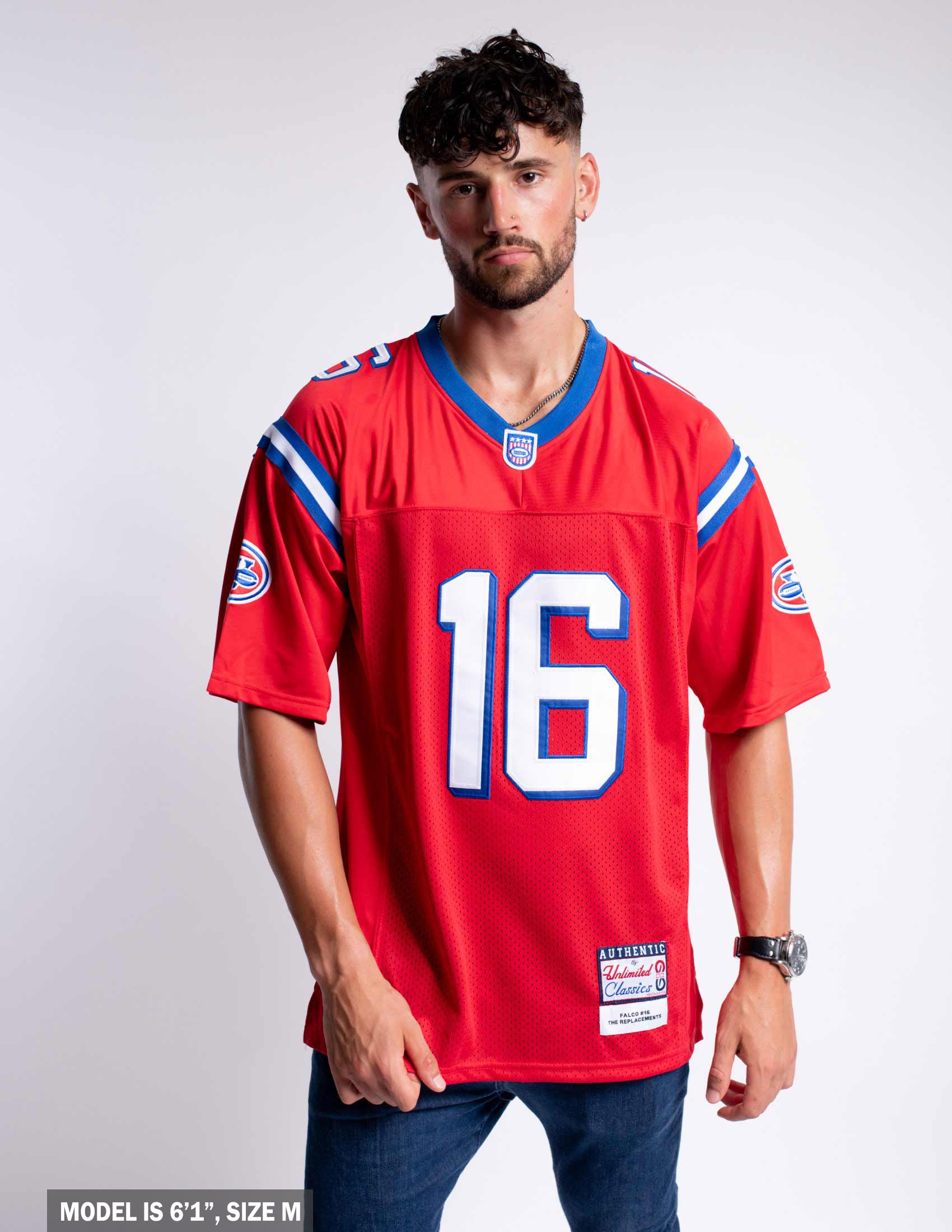 MyPartyShirt Shane Falco #16 Washington Sentinels Football Jersey The Replacements Costume