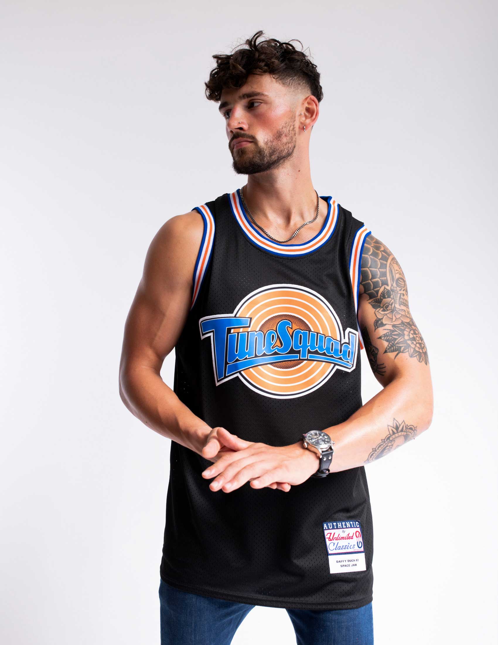 Daffy Duck #2 Space Jam Tune Squad Basketball Jersey – 99Jersey®: Your  Ultimate Destination for Unique Jerseys, Shorts, and More