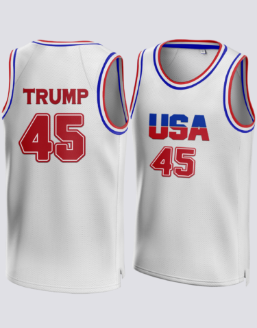 Donald Trump #45 USA Basketball Jersey