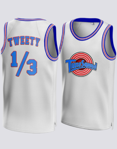 Tweety #1/3 Space Jam Tune Squad Basketball Jersey