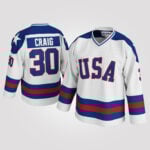Jim Craig #30 Miracle Team USA Hockey Jersey