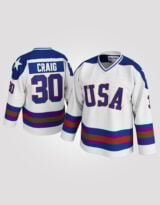 Jim Craig #30 Miracle Team USA Hockey Jersey