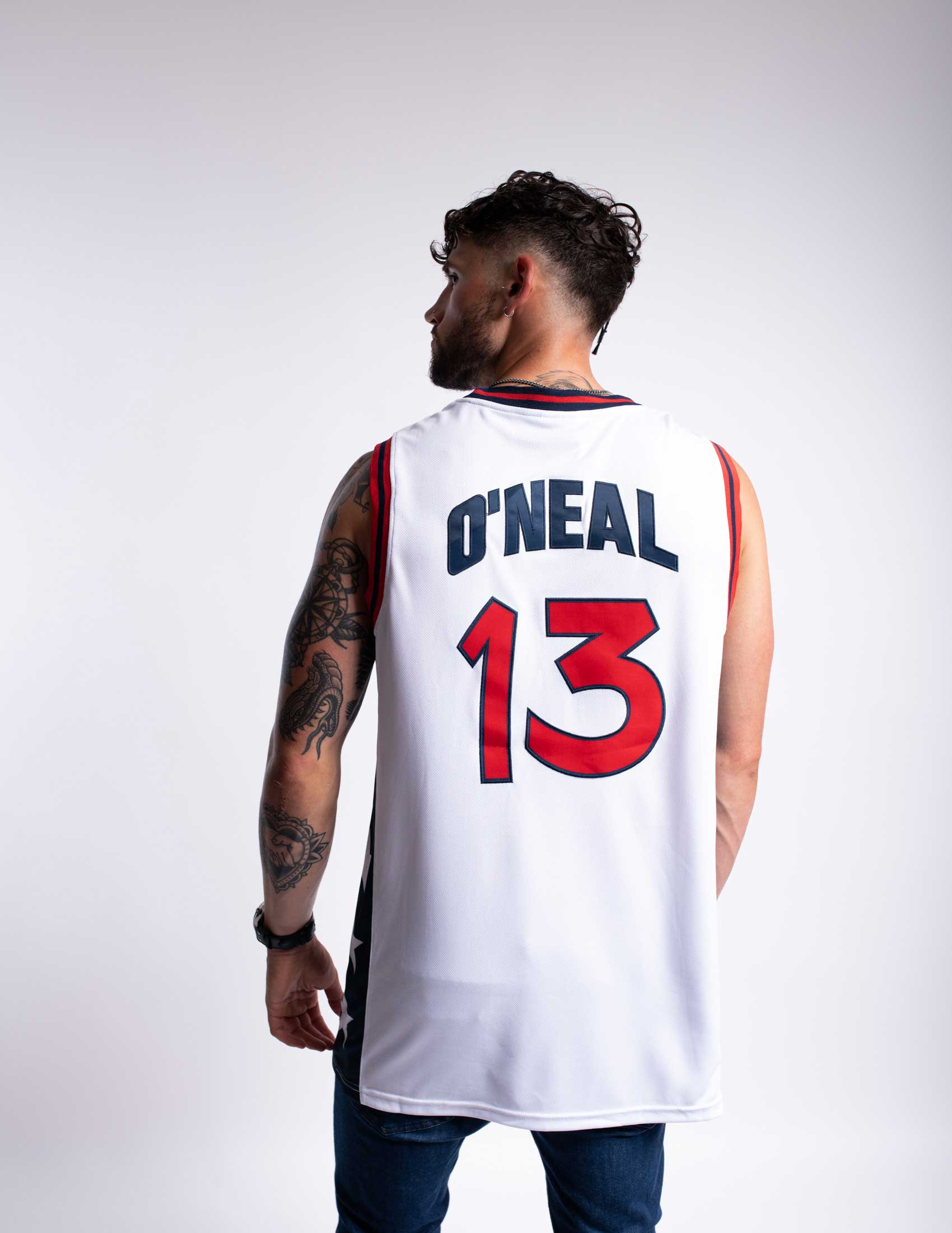 Vintage CHAMPION Shaquille O'Neal #13 USA Basketball Jersey Shaq Dream  Team NBA