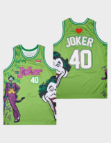 Joker Supervillain #40 Retro Basketball Jersey