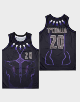 T’Challa #20 Black Panther Basketball Jersey