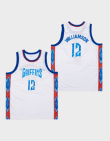Zion Williamson #12 Griffins Basketball Jersey