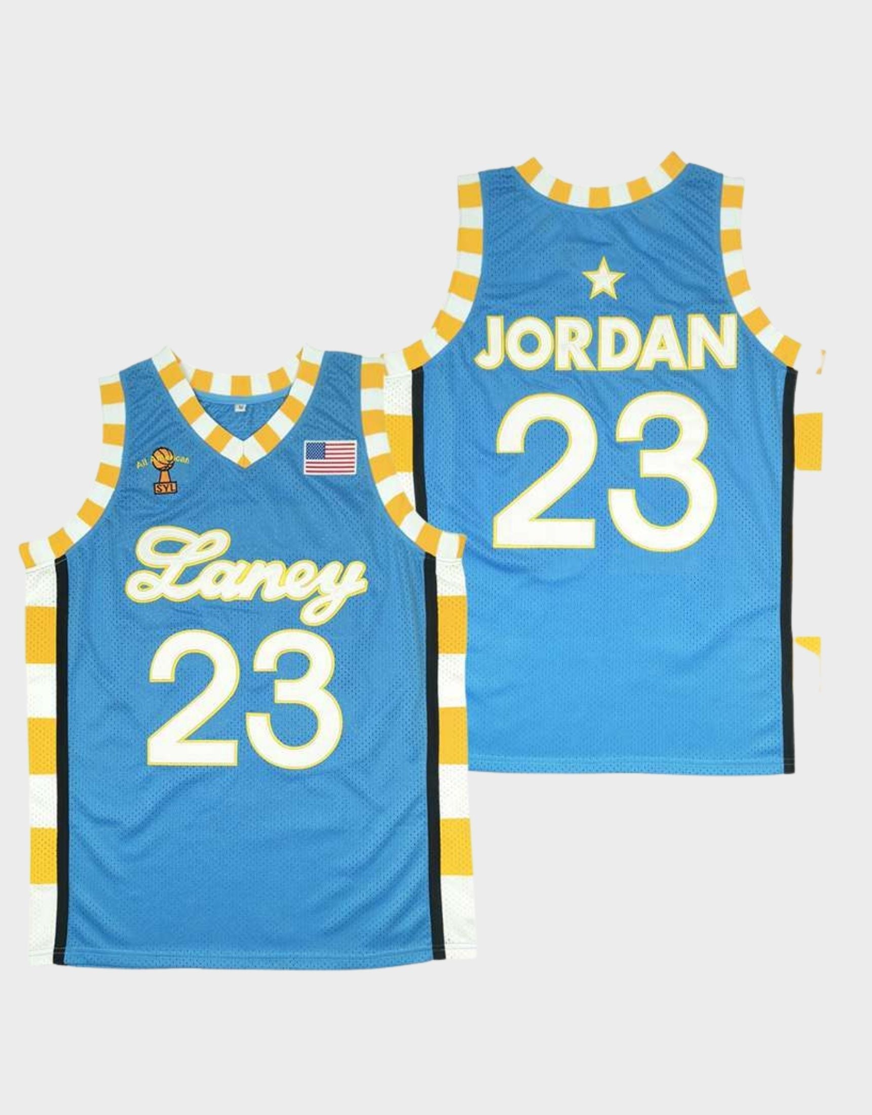 Basketball Jerseys Michael Jordan #23 Laney High School Jersey White