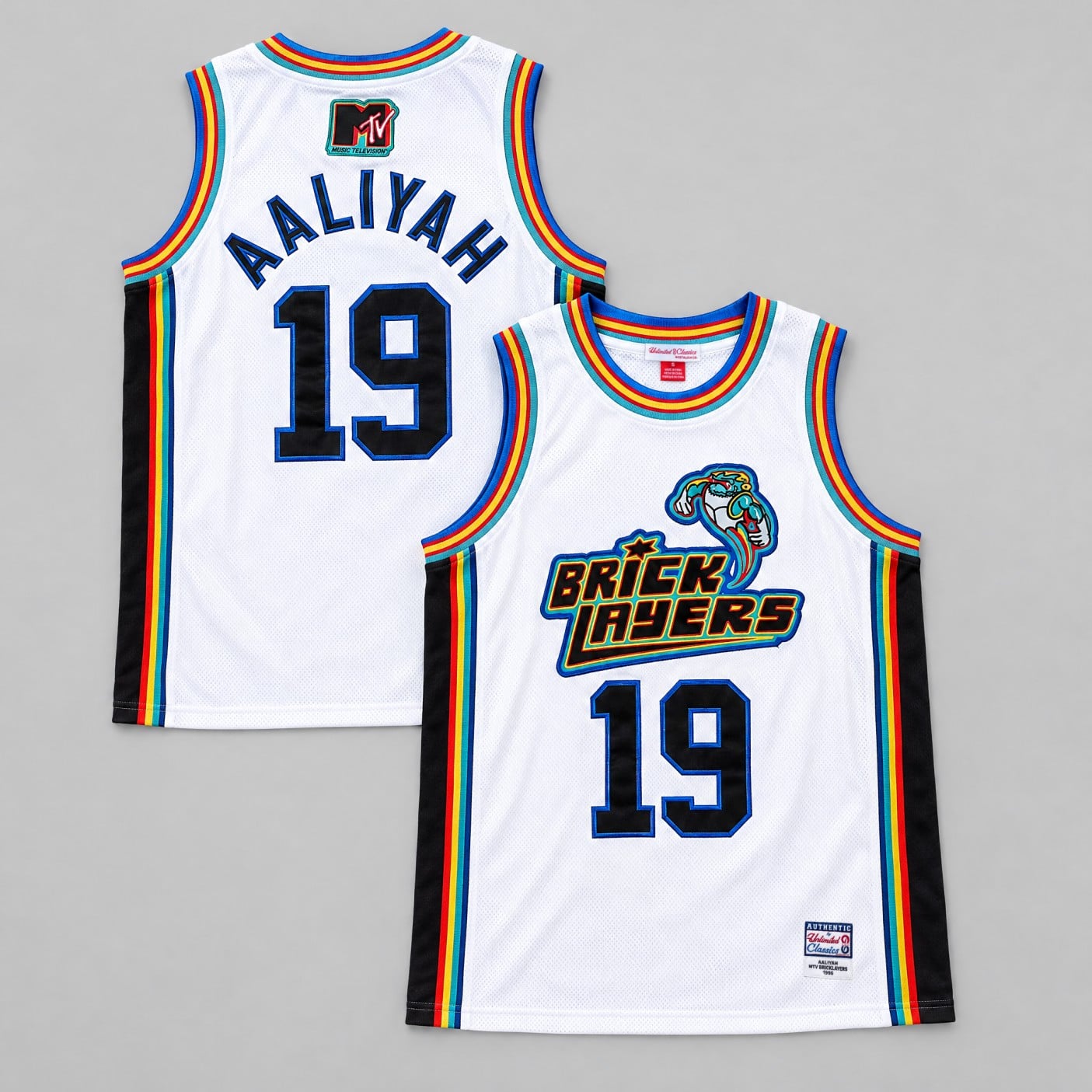 Aaliyah #19 Bricklayers MTV Rock N' Jock Jersey