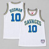 Dennis Rodman #10 Oklahoma Savages Basketball Jersey