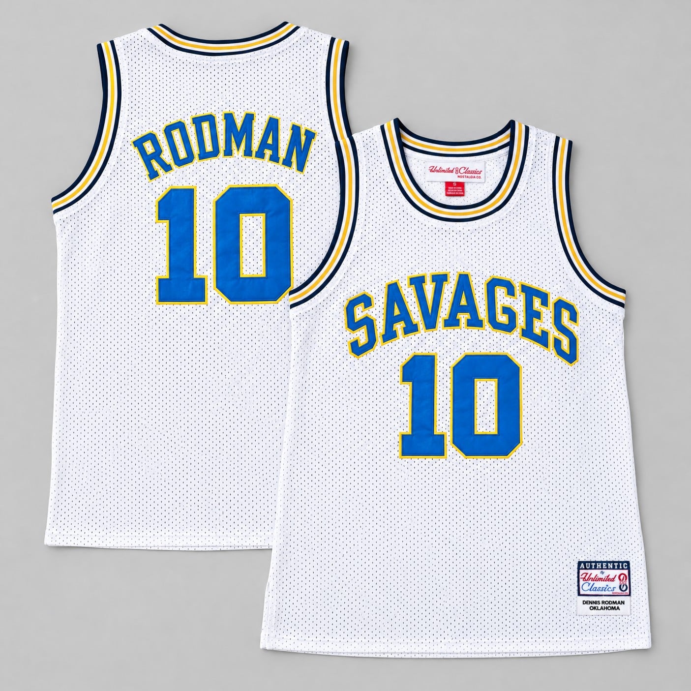 Dennis Rodman #10 Oklahoma Savages Basketball Jersey