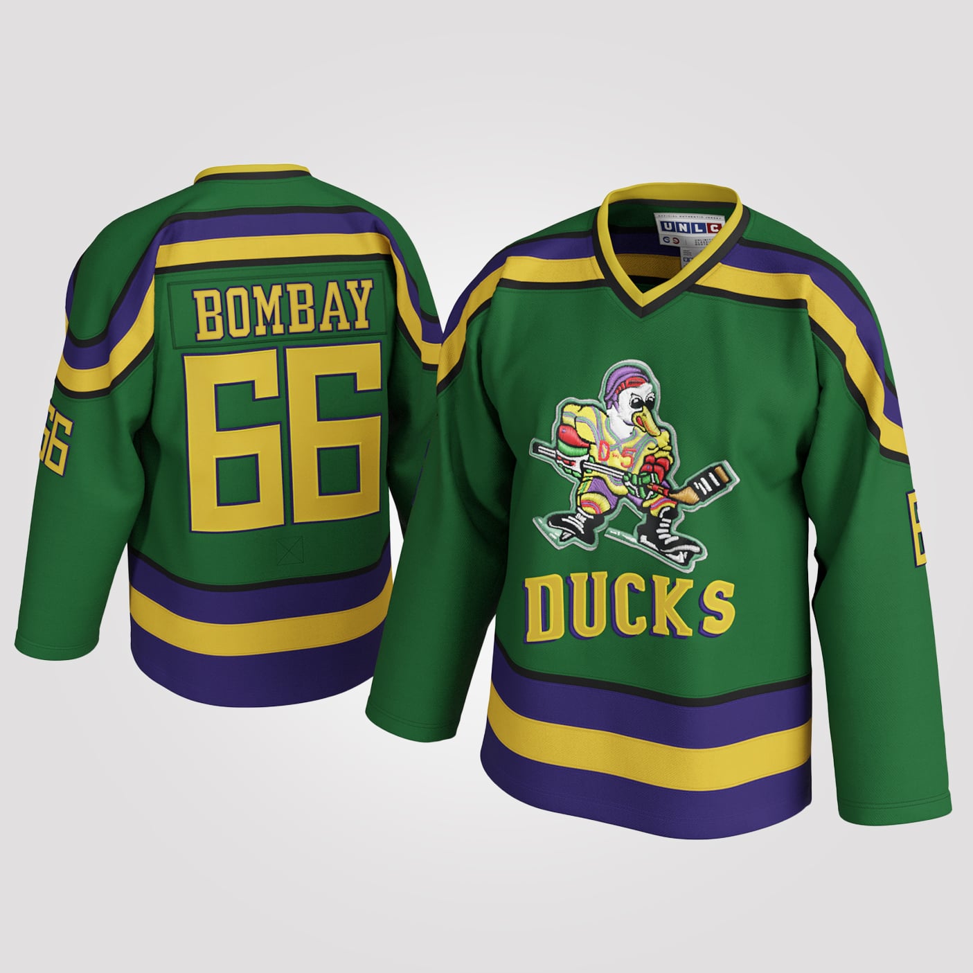 Gordon Bombay Mighty Ducks Jersey, #66 Hockey | 99Jersey