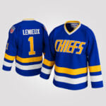 Denis Lemieux #1 Slap Shot Charlestown Chiefs Jersey