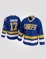 Steve Hanson #17 Charlestown Chiefs Hockey Jersey