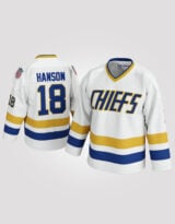 Jeff Hanson #18 Charlestown Chiefs Slapshot Hockey