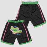 Fresh Prince of Bel Air Academy Black Green Basketball Shorts