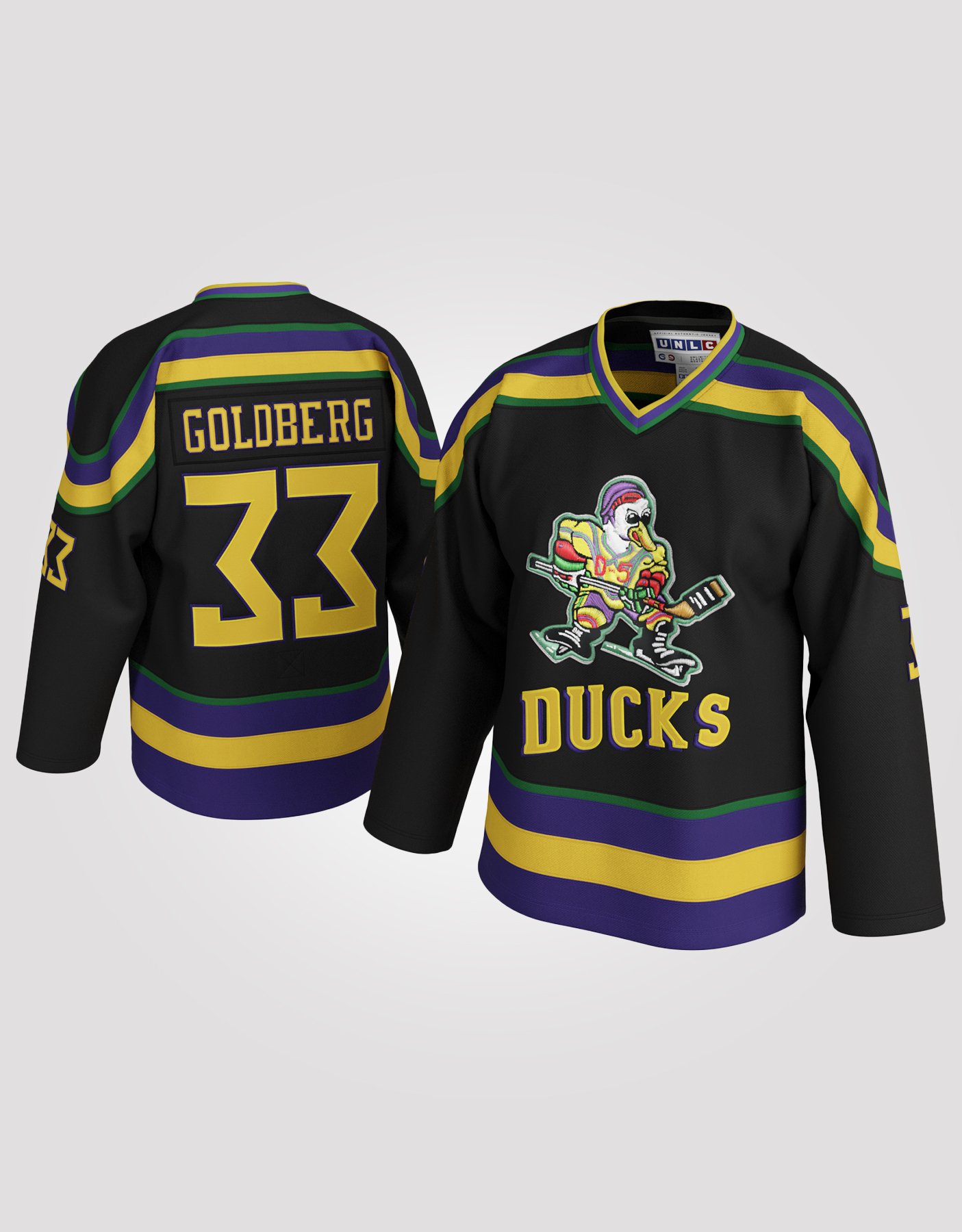 Greg Goldberg #33 Mighty Ducks Black Edition Hockey