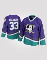 Greg Goldberg #33 Mighty Ducks Purple Hockey Jersey