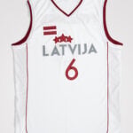 Kristaps Porziņģis #6 Latvija Basketball Jersey