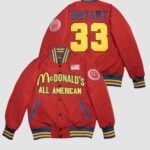 McDonald's All American Kobe Bryant #33 Red Varsity Jacket