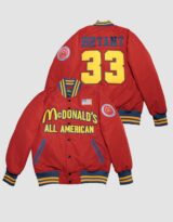 McDonald’s All American Kobe Bryant #33 Red Varsity Jacket