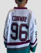 YOUTH Charlie Conway #96 Mighty Ducks Hockey Jersey