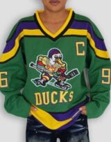 YOUTH Charlie Conway #96 Mighty Ducks Hockey Jersey
