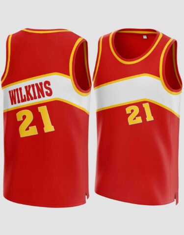 Dominique Wilkins #21 Basketball Jersey