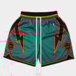 Green Splash Bolt Shorts
