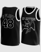 Led Zeppelin Robert Plant #48 Basketball Jersey