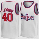 John Lennon #40 White The Beatles Jersey