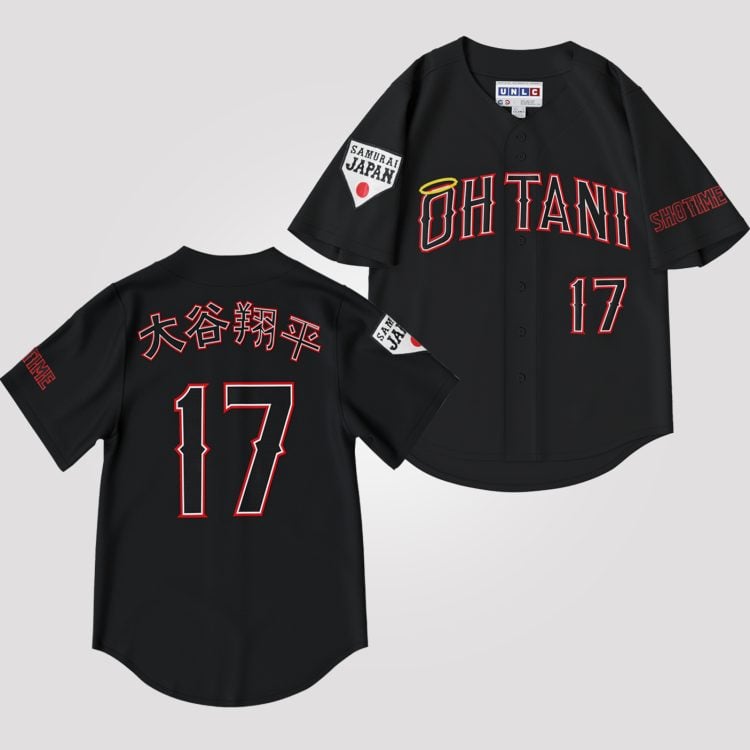 Ohtani Japan Jersey #17 Shotime Black | 99Jersey