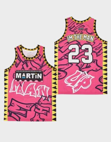 Martin Payne Im The Man #23 Pink Basketball Jersey