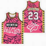 Martin Payne Im The Man #23 Pink Basketball Jersey