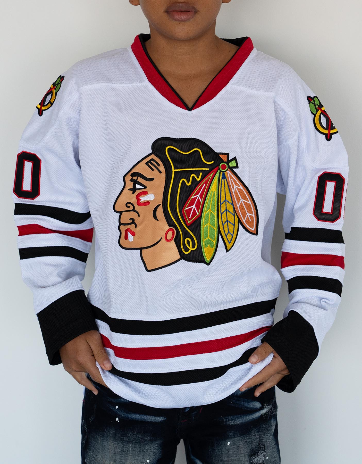 YOUTH Eway Clark Griswold #00 Christmas Vacation Hockey Jersey