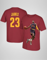 Lebron James Basketball T-Shirt Jersey Style